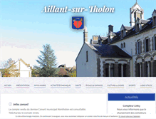 Tablet Screenshot of aillant-sur-tholon.com